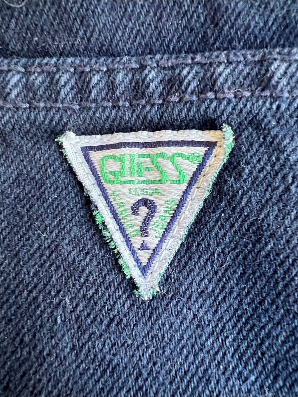 Vintage 90’s Guess jorts in navy denim size 29 - Picture 5 of 8